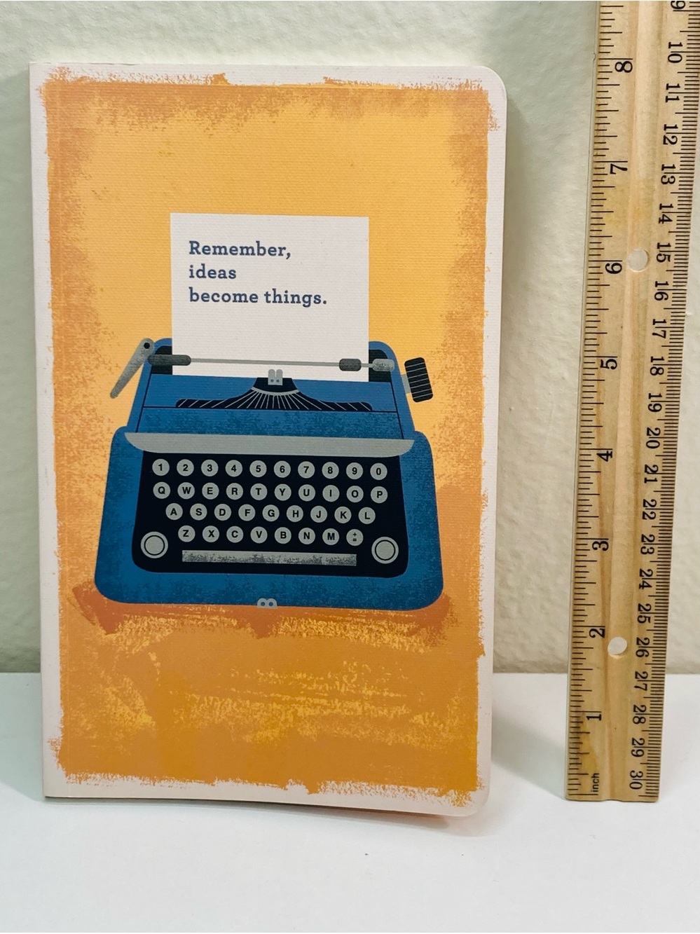 NEW COMPENDIUM Inspiring Blue Typewriter Notebook